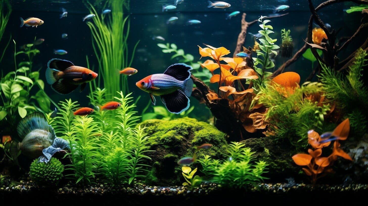 Low-maintenance aquarium plants