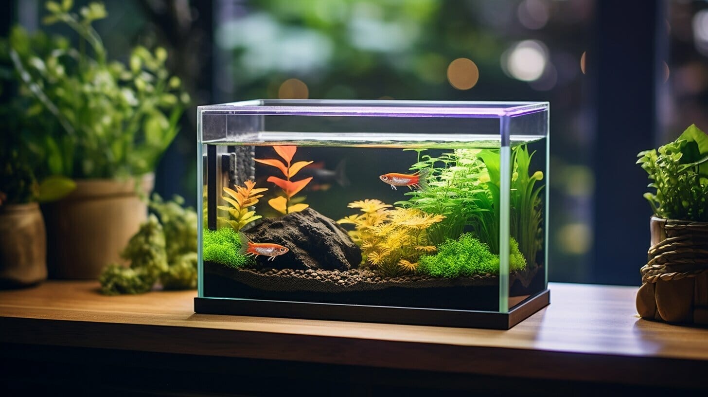 Nano fish for small tanks.