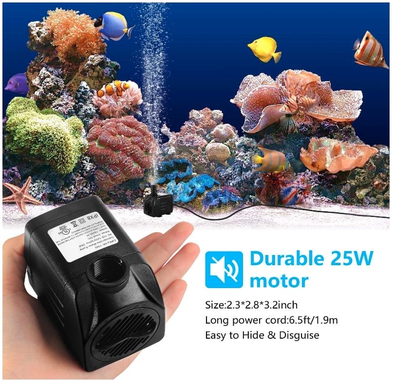 CWKJ Fountain Pump, 400GPH Submersible