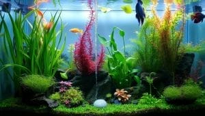 aquarium plant arrangement