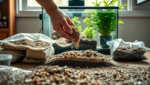 aquarium substrate preparation