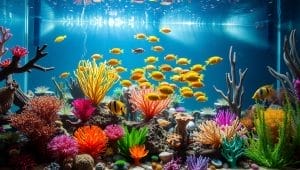 colorful aquarium decorations