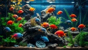 African cichlids aquarium setup