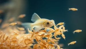 fry feeding with brine shrimp fry feeding with brine shrimp