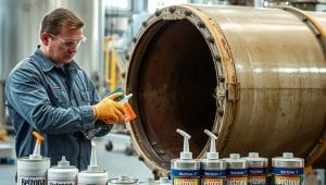 Belzona tank repair products demonstration