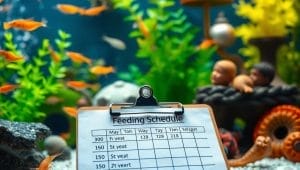 aquarium maintenance feeding schedule