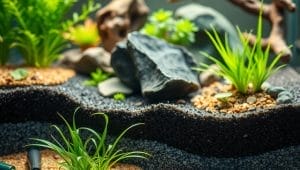 aquarium substrate materials and configurations