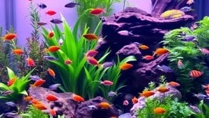 fish-in cycling aquarium setup