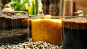 gravel sand clay aquarium substrates