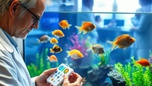 treating stressed fish in aquarium