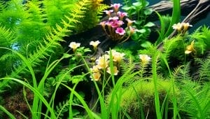 aquatic plants in freshwater aquarium