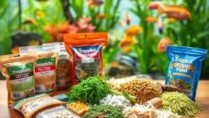 tropical fish food selection