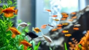 peaceful community aquarium with compatible tankmates