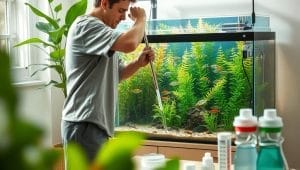 routine aquarium maintenance