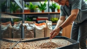 aquarium substrate installation